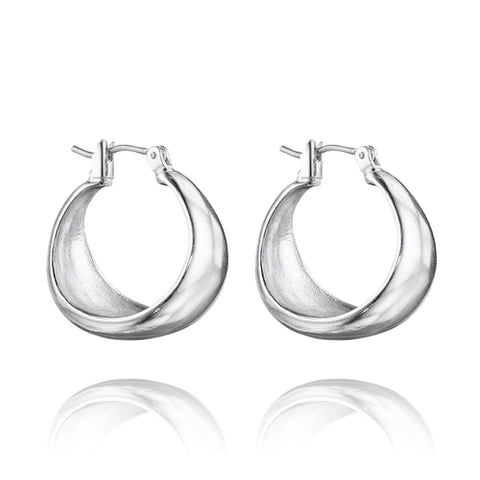 Silver Luna earrings